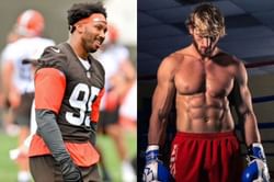 Myles Garrett height and weight: How big is the NFL star compared to Logan Paul?