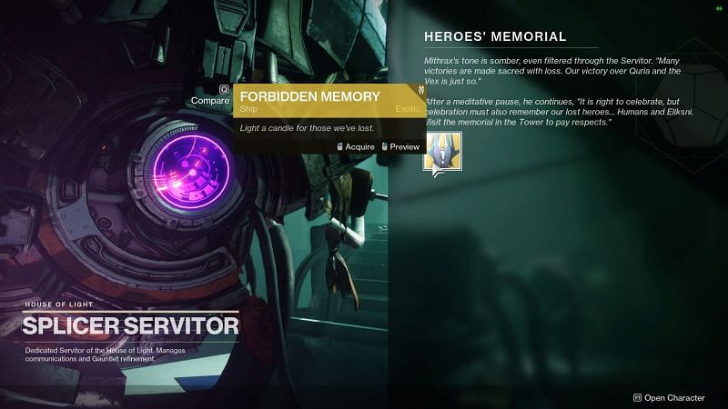 Destiny 2 Slicer servitor on the H.E.L.M. (Image via Bungie)