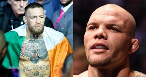 Conor McGregor (left); Anthony Smith (right).