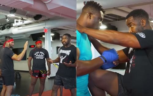 Ngannou, Lee, and MJW trained at the UFC Performance Institute