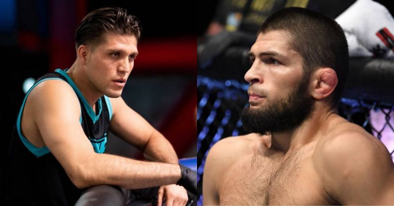 Brian Ortega (left); Khabib Nurmagomedov (right).