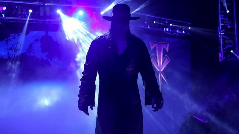 The Undertaker making his entrance at Survivor Series 2020