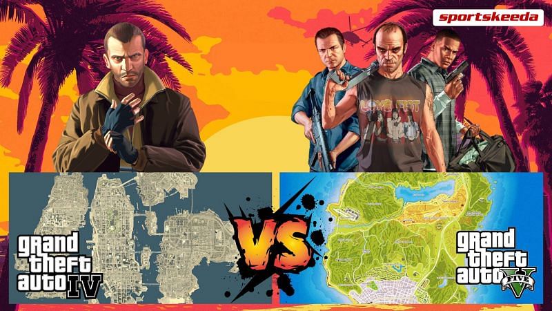 Instant Gaming - GTA V VS GTA VI map size comparison