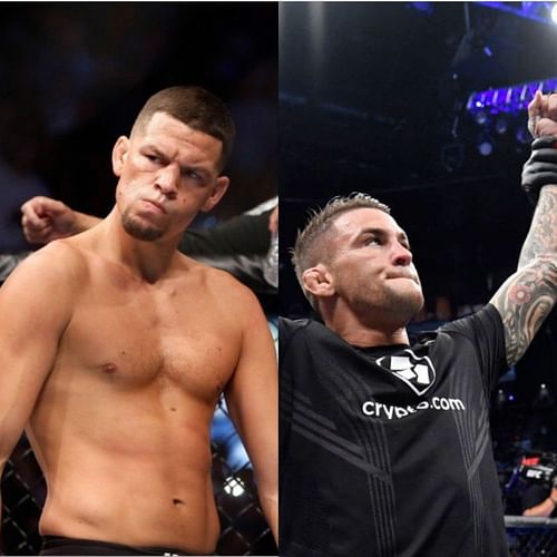 Will Nate Diaz (left) fight Dustin Poirier (right) soon?