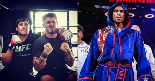 Darren Till & Tom Aspinall (left), Tommy Fury (right) [Images Courtesy: @tomaspinall93 @tommyfury on Instagram]