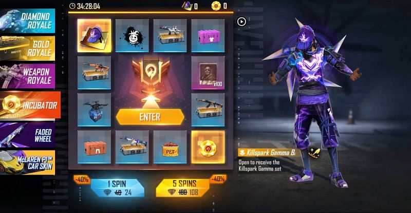 Players need Blueprint: Killspark Shinobi and Evolution Stones (Image via Free Fire)