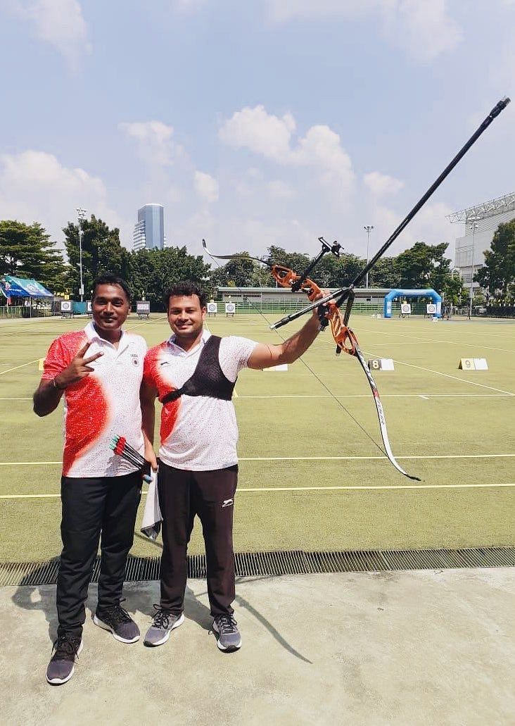 Indian archer Vivek Chikara [Image Credits: SAI/Twitter]