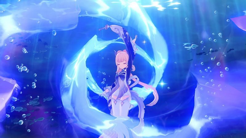 Kokomi will harness the power of Hydro when she releases in Genshin Impact (Image via Dimbreath/Genshin Impact )