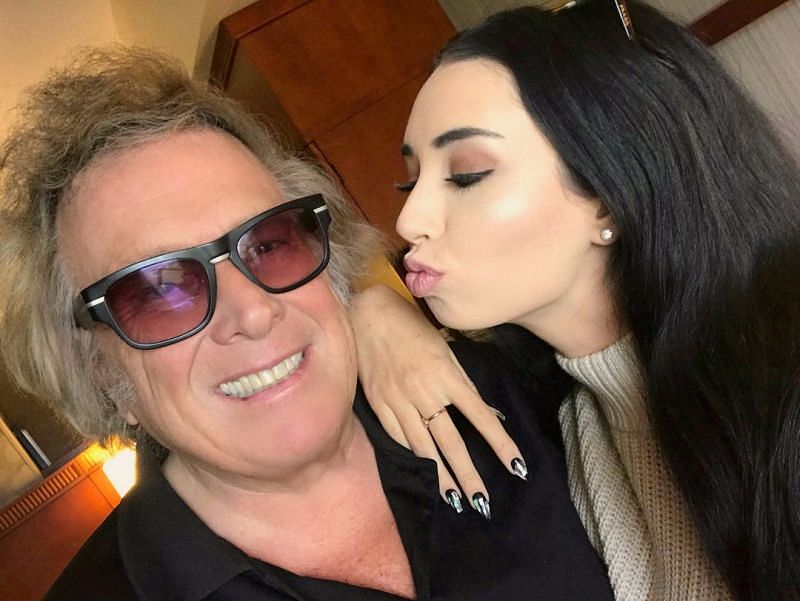 Don McClean kisses girlfriend Paris Dylan as he receives a star on Walk of Fame (Image via Instagram)