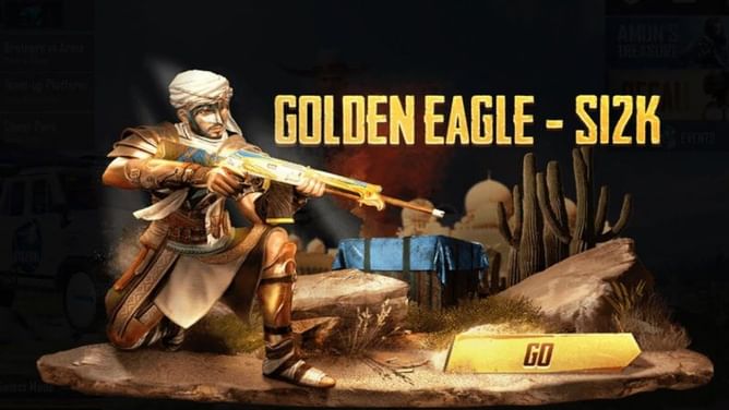 How to get Golden Eagle S12K skin and Desert Prince outfit in BGMI