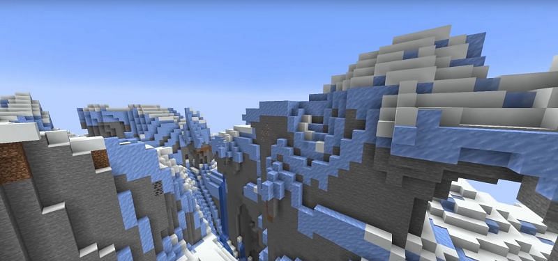 The Snow Capped Peaks Biome (Image via wattles on YouTube)