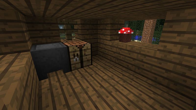 A flower pot in a witch hut (Image via Mojang)