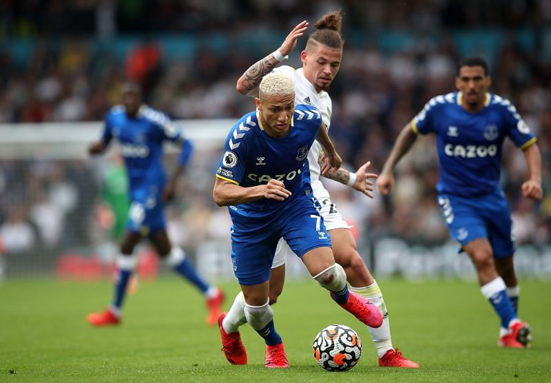 LRicharlison in action for Everton