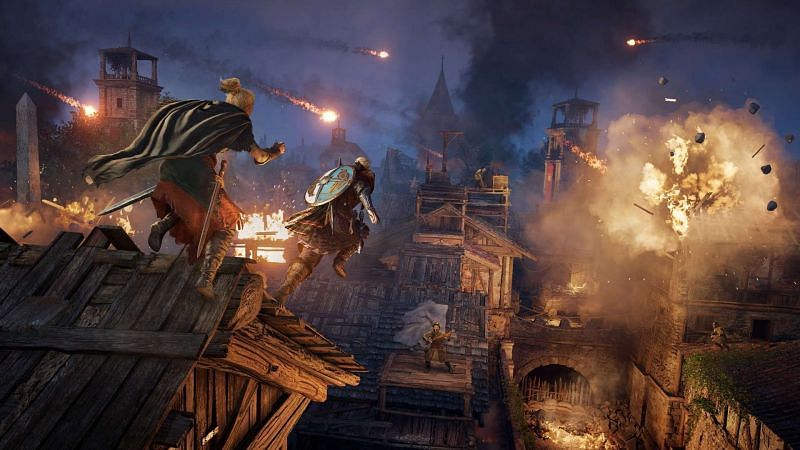 The Siege of Paris takes Eivor to Francia (Image via Ubisoft)