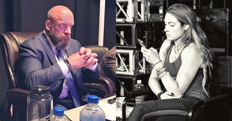 Triple H and Becky Lynch.