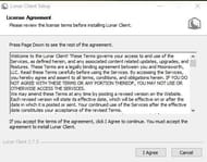 The Lunar Client terms of service must be agreed to for proceeding