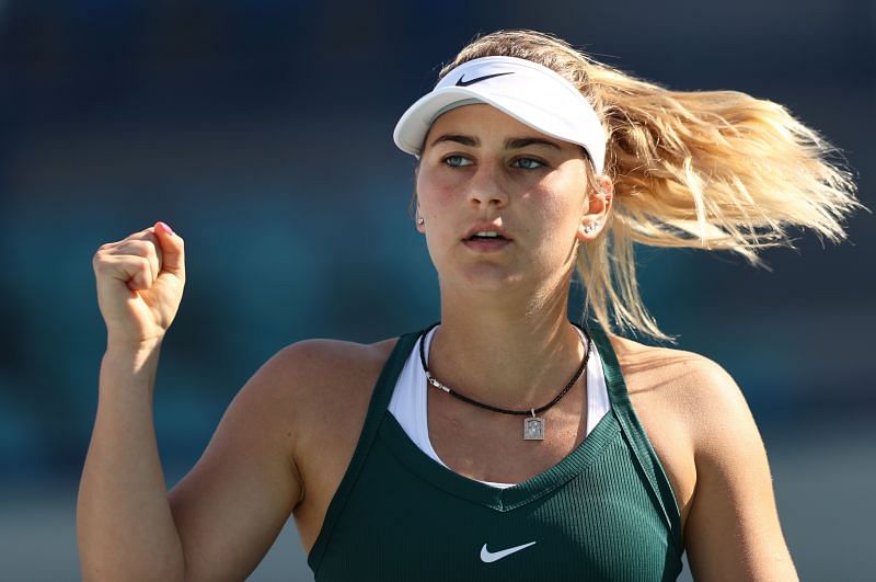 Marta Kostyuk has reached a career-high ranking of Number 56 in 2021