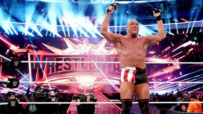What did Kurt Angle win an Olympic gold medal for?