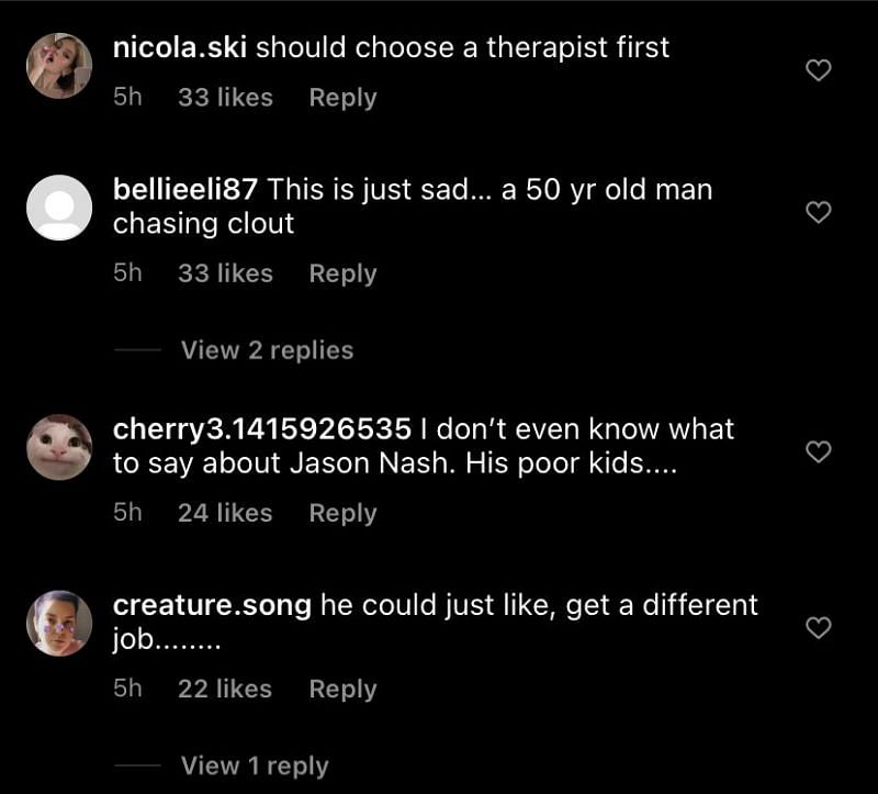 Fans drag Jason Nash on Instagram for joking about his kids and ignoring Seth 1/2 (Image via Instagram)