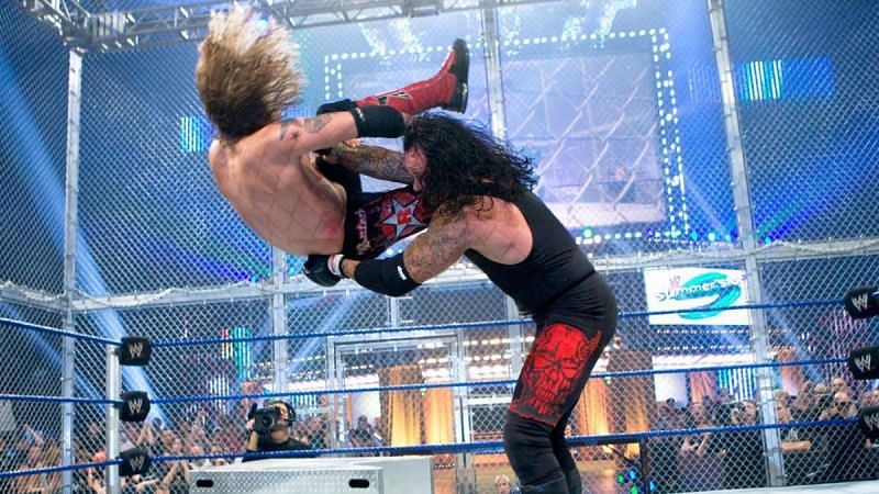 The Undertaker vs. Edge inside Hell in a Cell