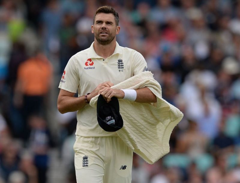 James Anderson picked up three wickets in his first spell triggering the collapse