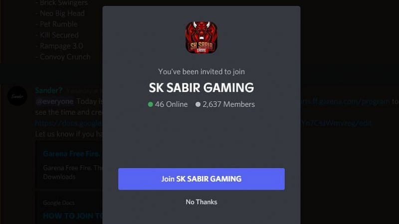 The server currently has over 2.6 thousand members (Image via Discord)