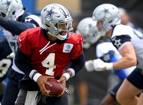 Dak Prescott at the Dallas Cowboys Training Camp