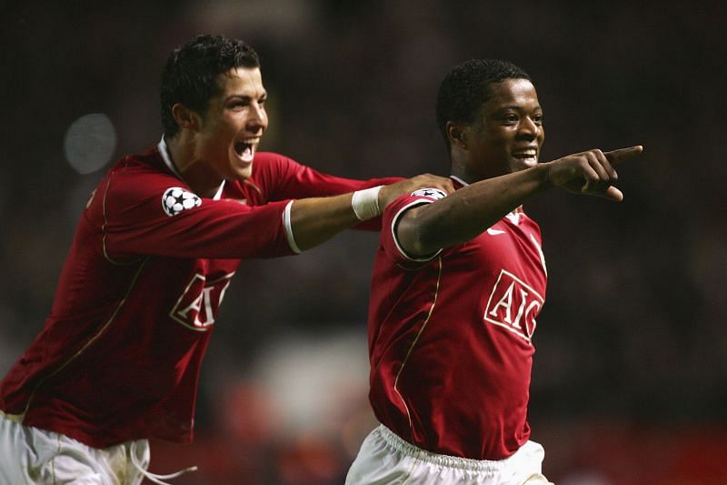 Ronaldo and Evra were teammates at Manchester United