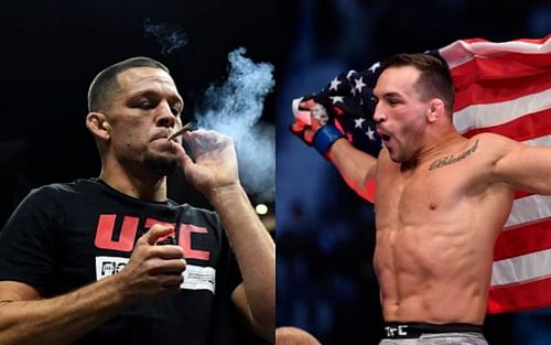 Nate Diaz (left); Michael Chandler (right)