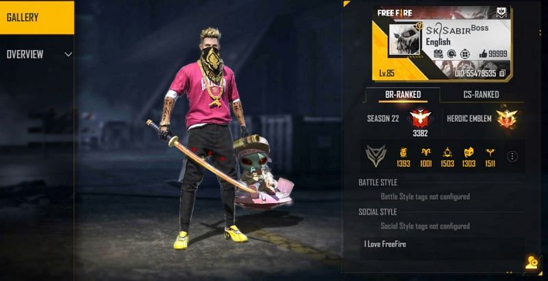 SK Sabir Boss has created content related to Free Fire for the past few years (Image via Free Fire)