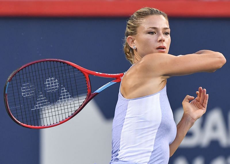 Camila Giorgi at the 2021 National Bank Open.