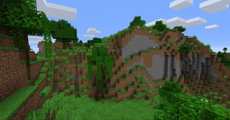 Jungle edge biome (Image via Minecraft)