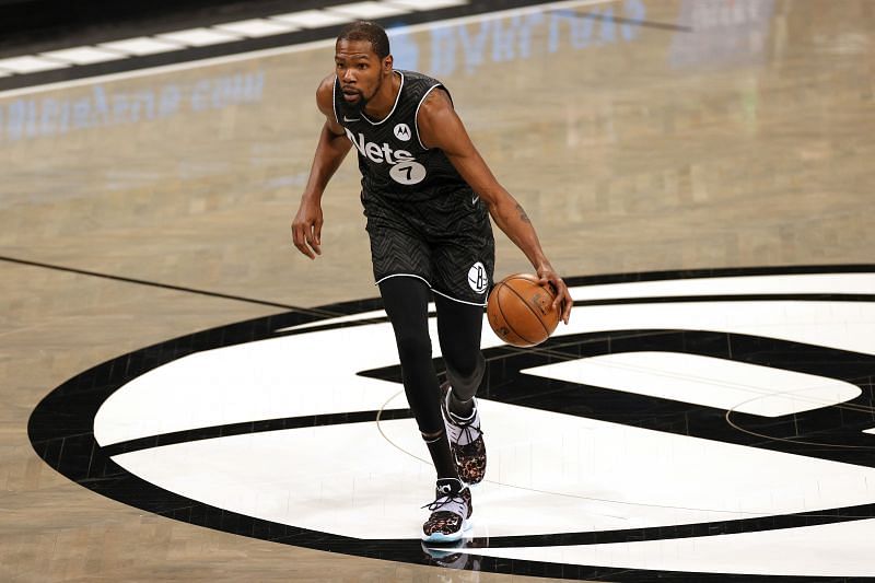 Kevin Durant (#7) of the Brooklyn Nets.