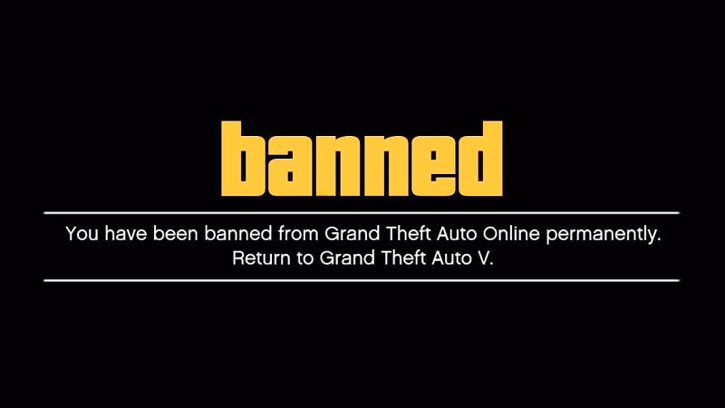 What happens if you get banned in GTA Online?