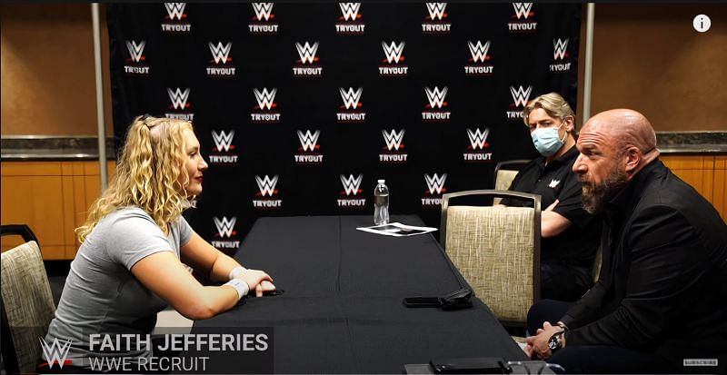 Faithy J was signed by Triple H in the Las Vegas tryouts ahead of SummerSlam