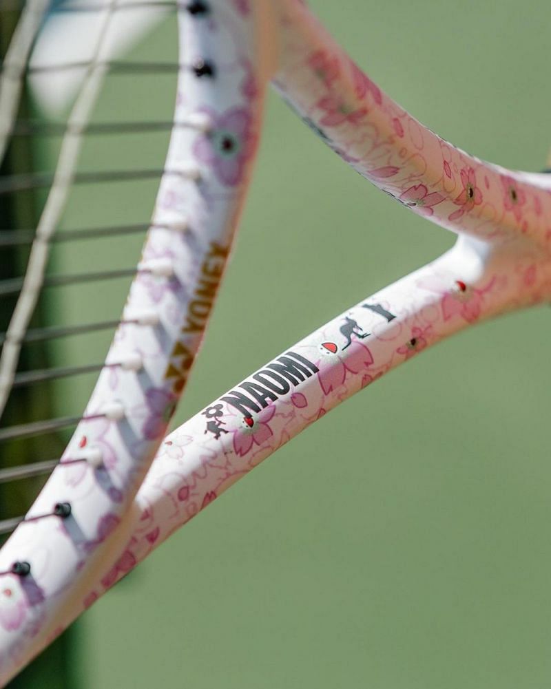 Osaka&#039;s new racket has some nice little details (Source: Naomi Osaka&#039;s latest Instagram post)