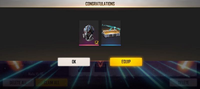 Annihilator (Mask) and 1x Digital Invasion Weapon Loot Crate (Image via Free Fire)