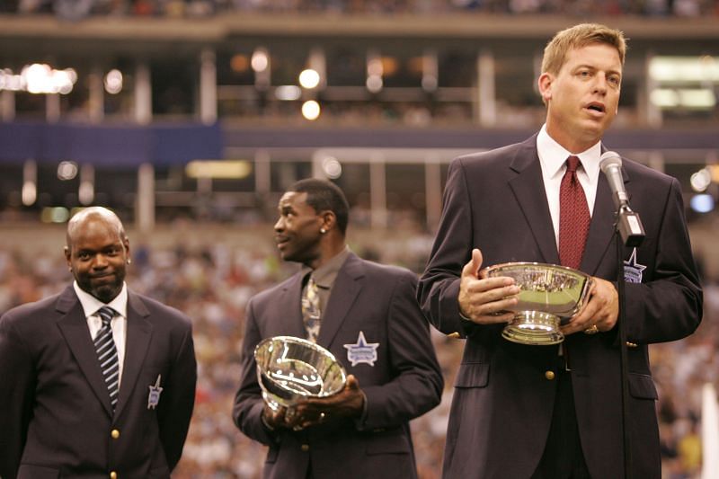Troy Aikman, Michael Irvin and Emmett Smith - Washington Redskins vs Dallas Cowboys