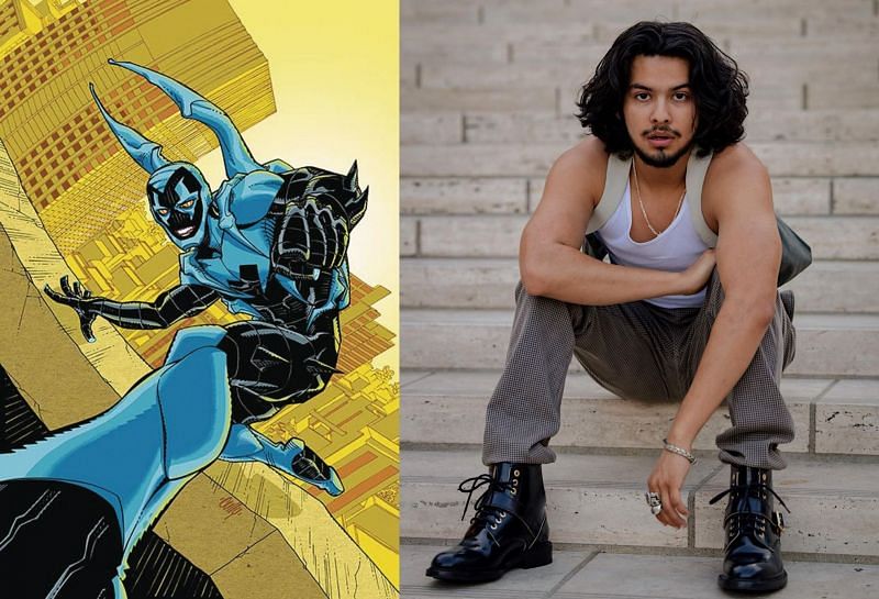 Xolo Maridue&ntilde;a reportedly cast as Blue Beetle. (Image via: Instagram/disko_d. and xolo_mariduena, DC Comics)