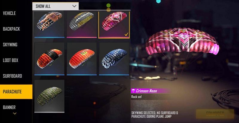 Crimson Neon can be earned by answering 4 questions correctly (Image via Free Fire)