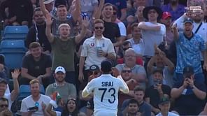 [Watch] Mohammed Siraj gestures "1-0" to English crowd trolling him for India's performance