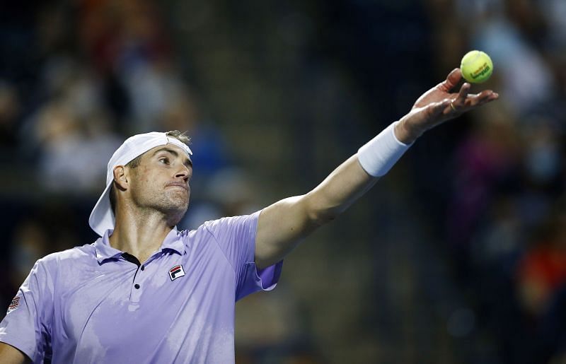 John Isner at the 2021 National Bank Open