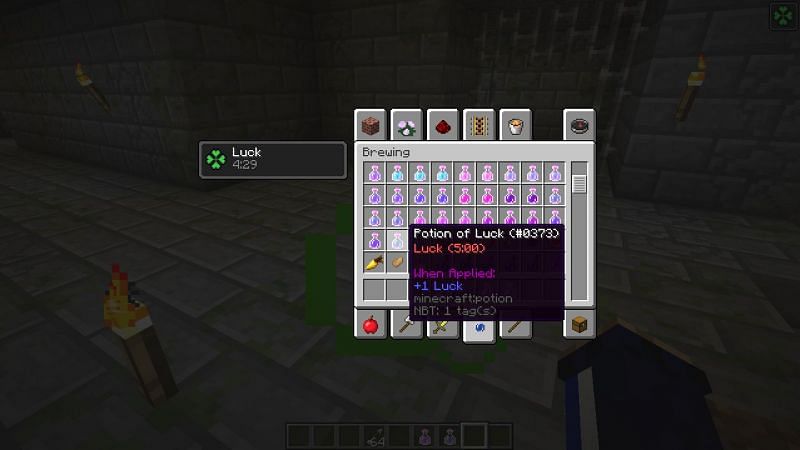 potion of luck minecraft