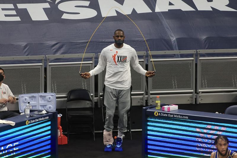 LA Lakers superstar LeBron James is preparing for the upcoming NBA campaign