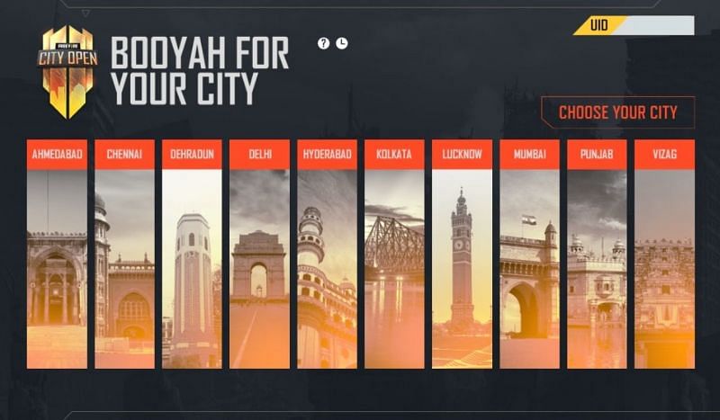 You must select one of the cities (Image via Free Fire)