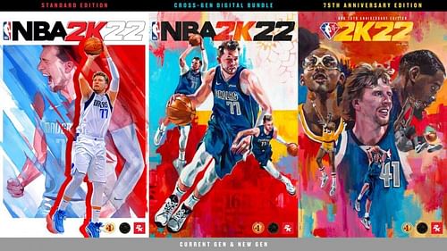 NBA 2K22 different editions [Source: Gematsu]