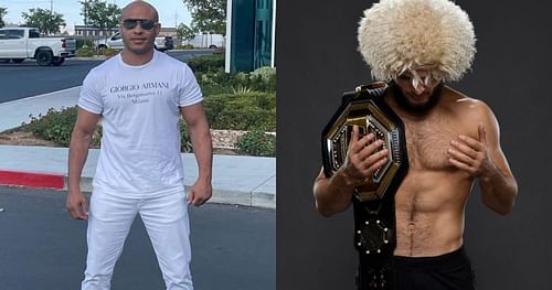 Ali Abdelaziz (left), Khabib Nurmagomedov (right) [Images Courtesy: @aliabdelaziz000 on Instagram, @UFC on Twitter]