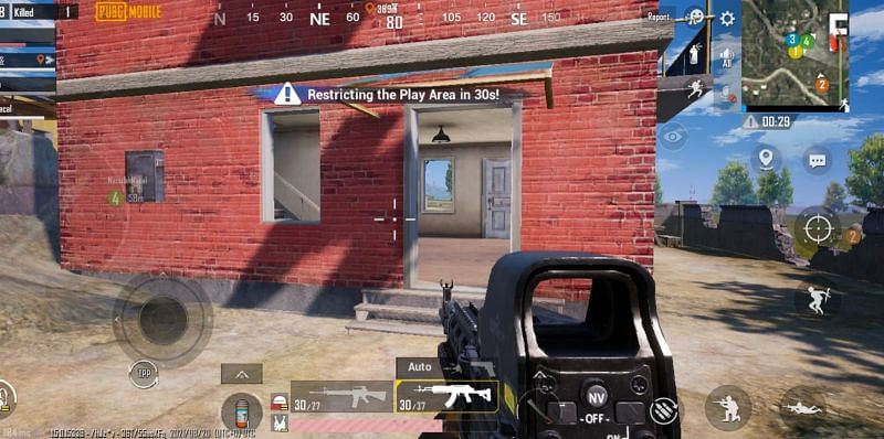 Buildings have more textures and are far more realistic (Image via PUBG Mobile)