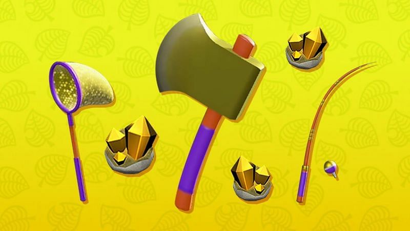 Golden tools like the Golden Axe are difficult to acquire and very valuable.(Image via Nintendo)