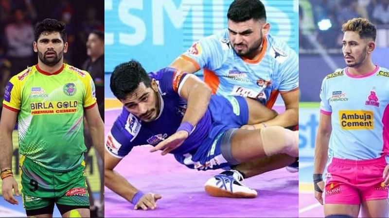 (L-R): Pardeep Narwal, Baldev Singh and Sandeep Kumar Dhull were surprisingly released ahead of PKL Auction 2021